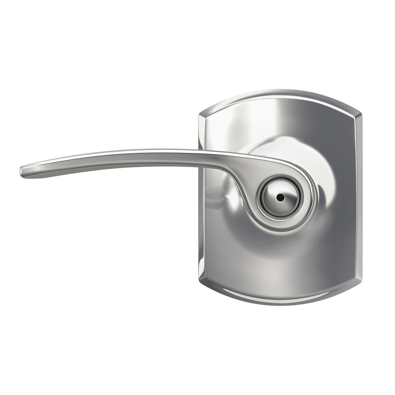 Merano Lever Bed & Bath Lock with Greenwich Trim