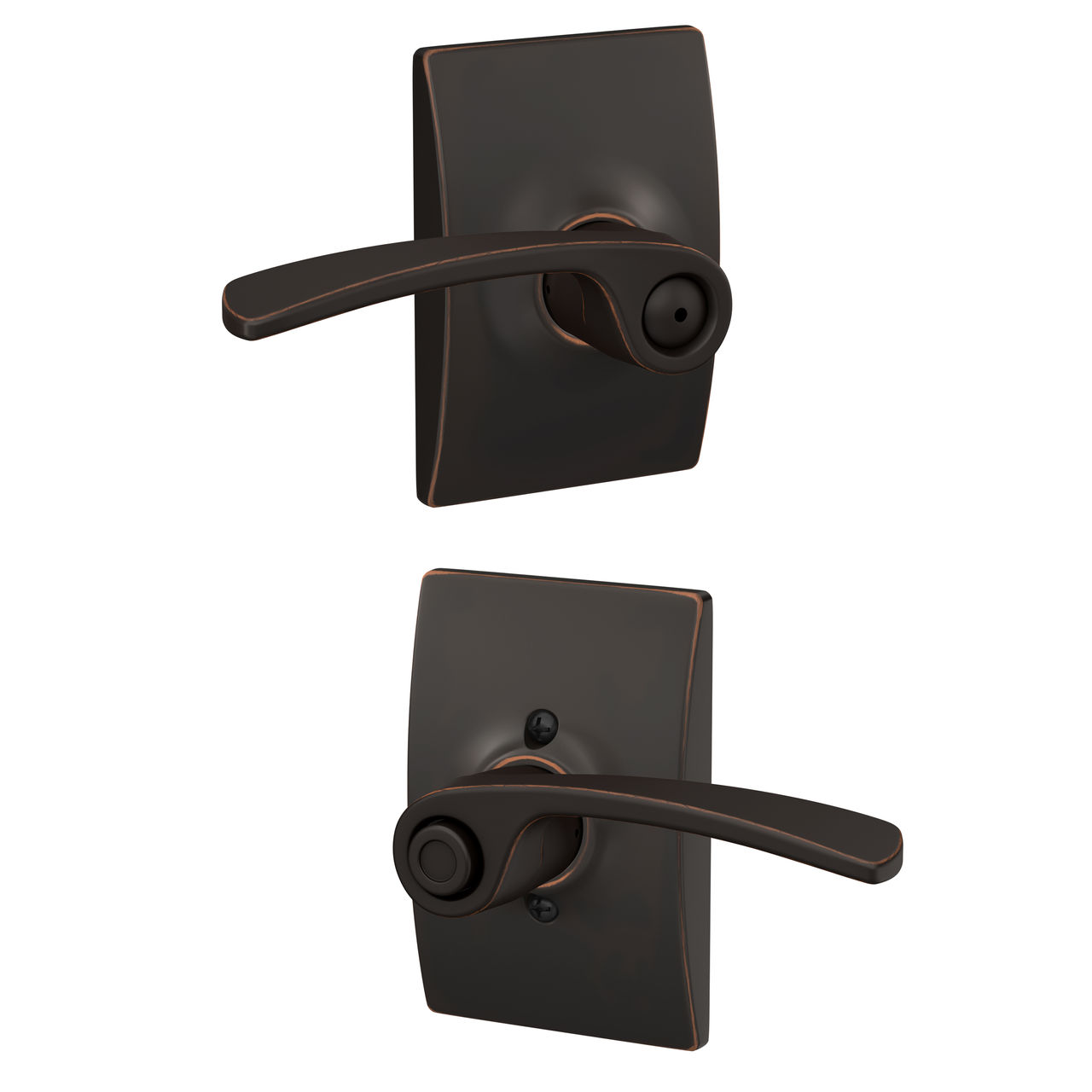 Merano Lever Bed & Bath Lock with Century Trim