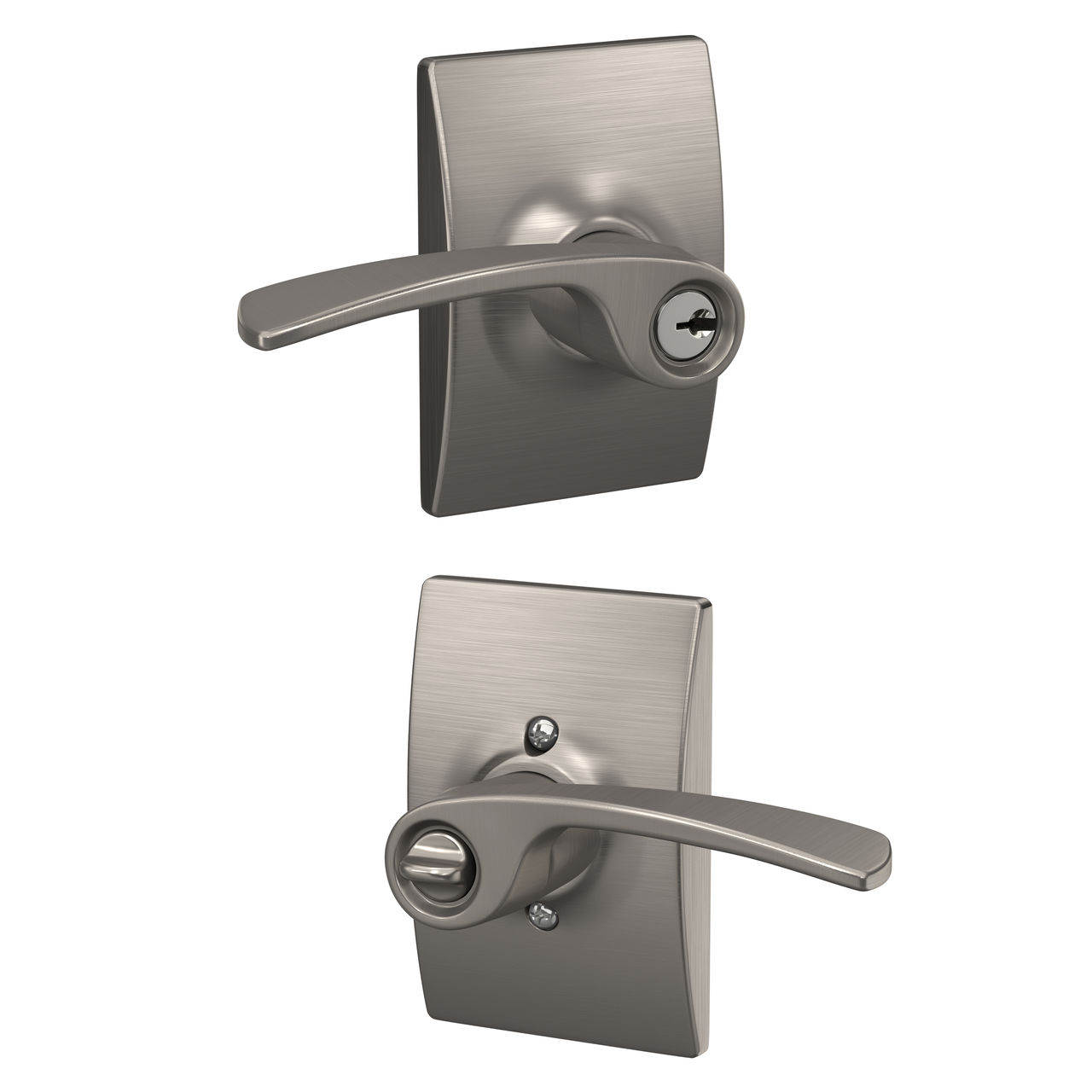 Merano Lever Keyed Entry Lock with Century Trim