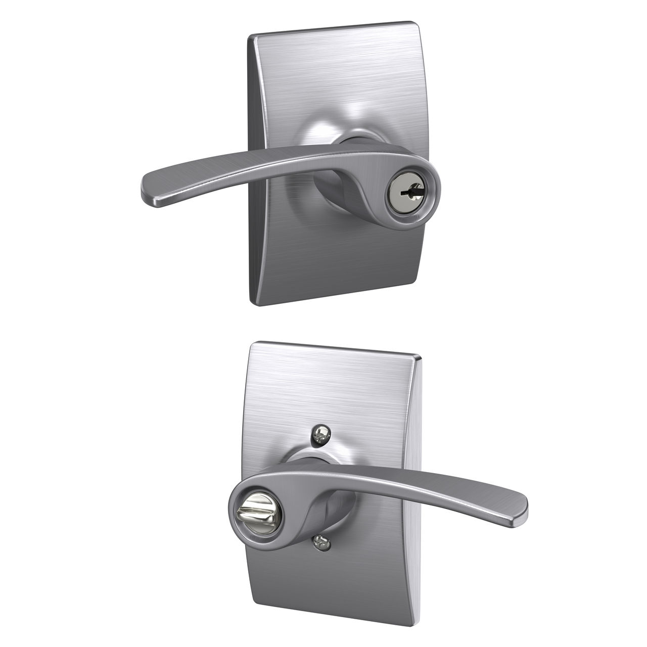 Merano Lever Keyed Entry Lock with Century Trim