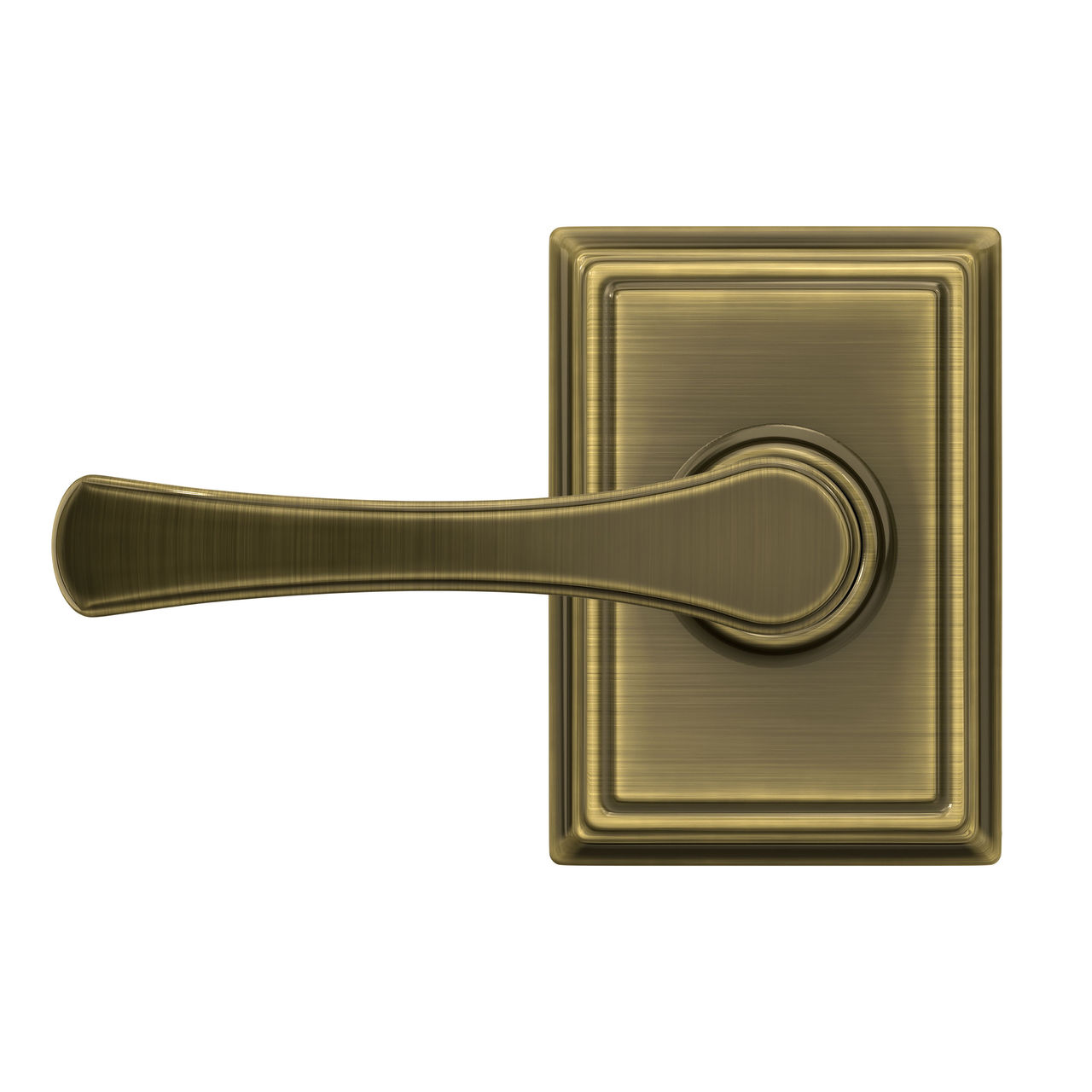 Avila Lever Hall & Closet Lock with Addison Trim