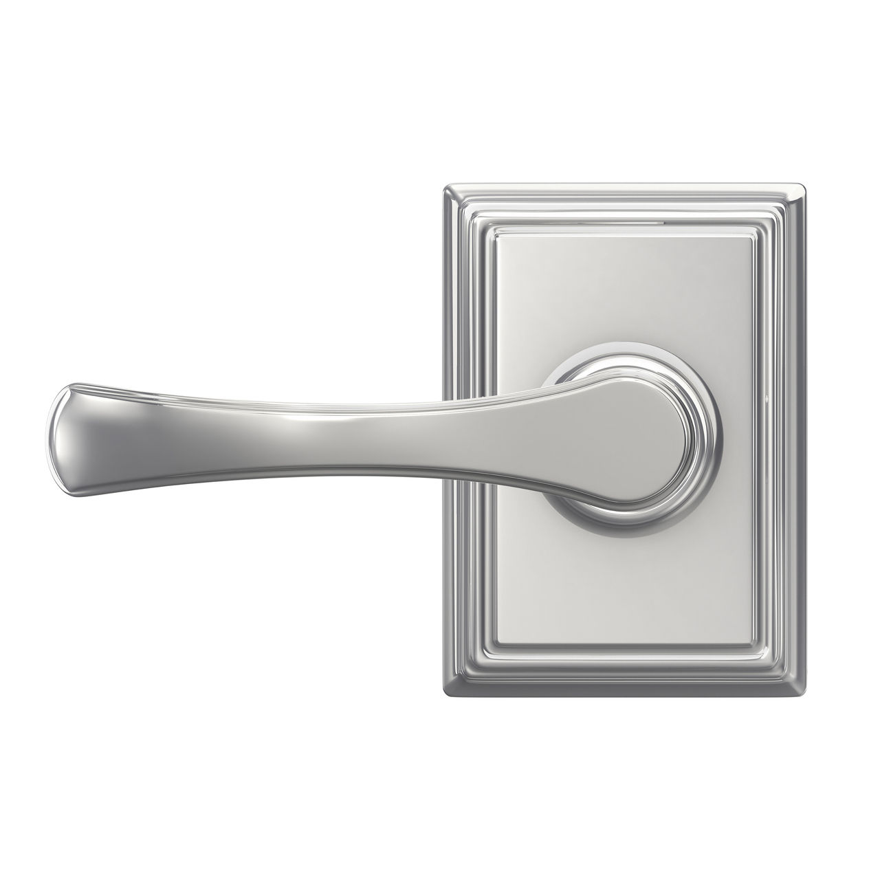 Avila Lever Hall & Closet Lock with Addison Trim