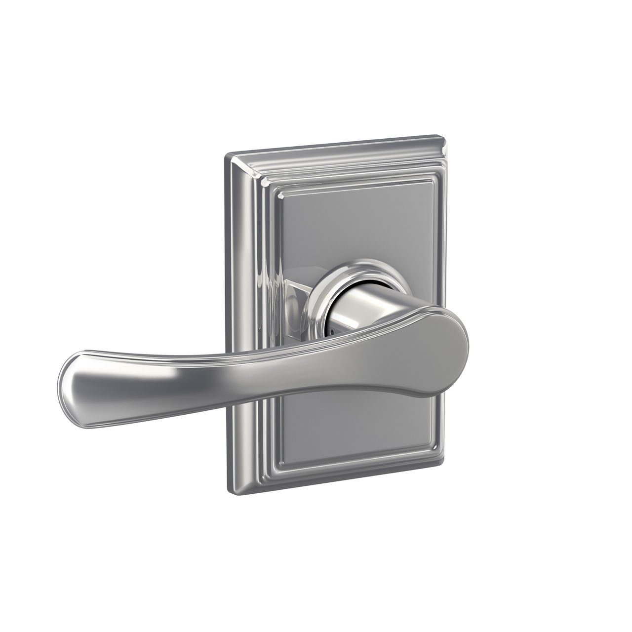 Avila Lever Hall & Closet Lock with Addison Trim