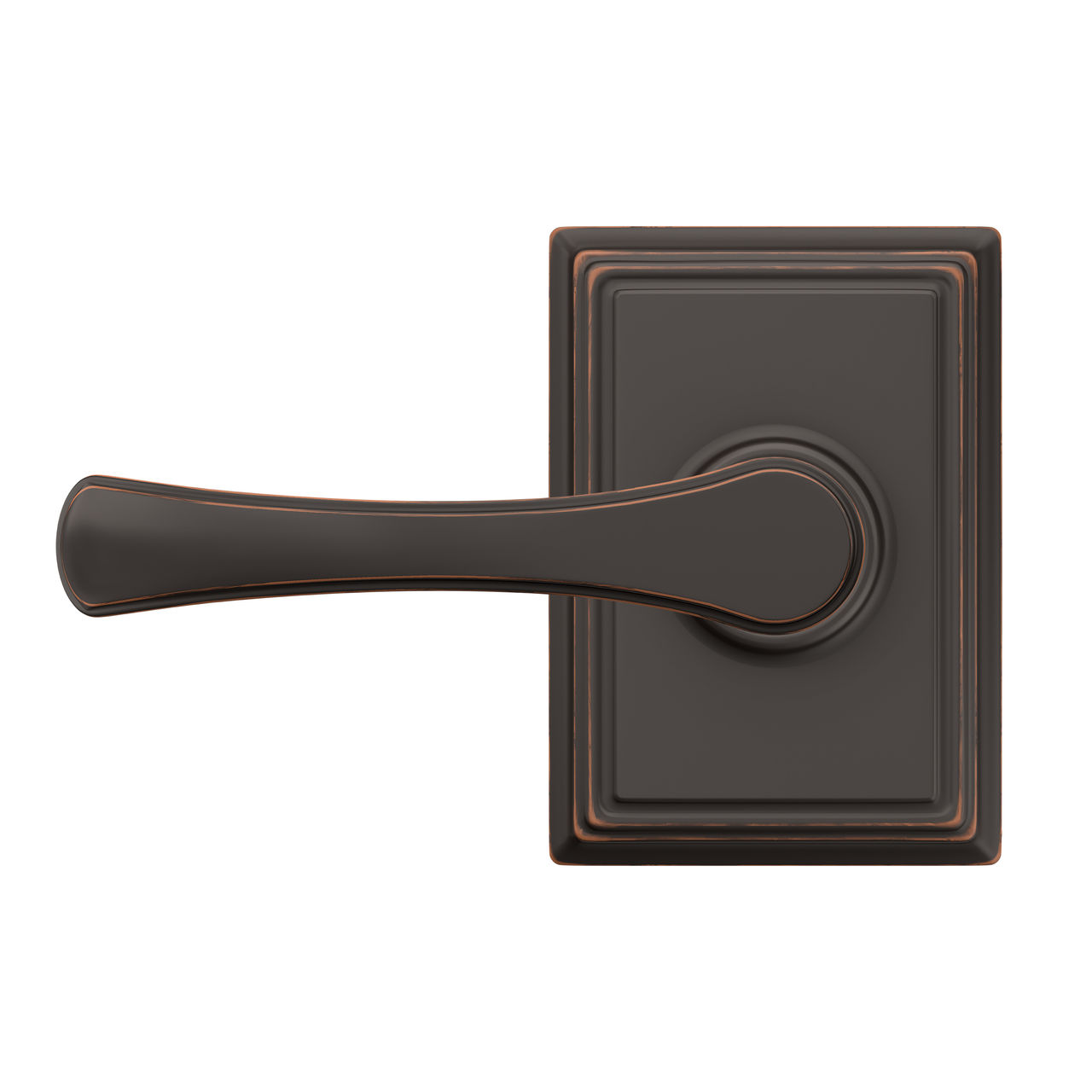 Avila Lever Hall & Closet Lock with Addison Trim