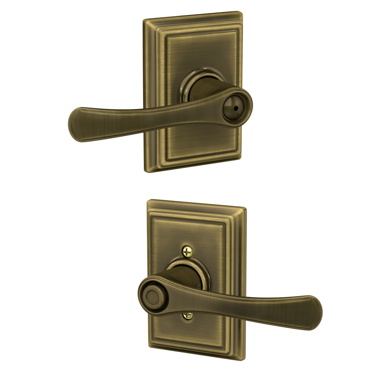 Avila Lever Bed & Bath Lock with Addison Trim