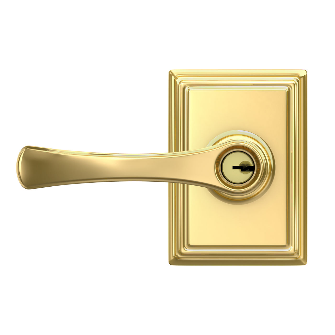 Avila Lever Keyed Entry Lock with Addison Trim