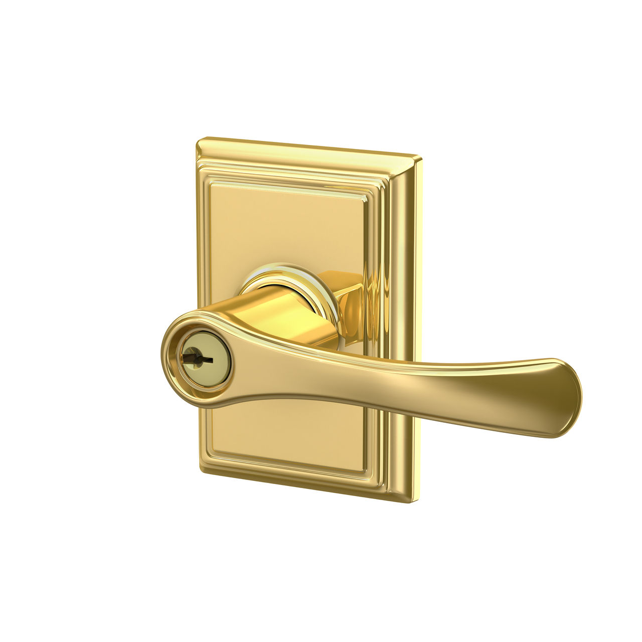 Avila Lever Keyed Entry Lock with Addison Trim