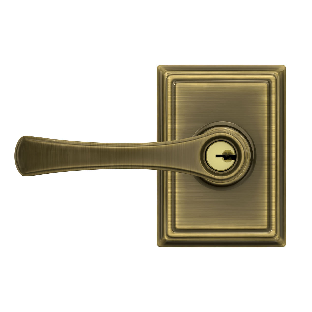 Avila Lever Keyed Entry Lock with Addison Trim