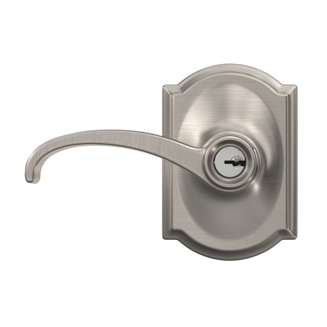 Whitney Lever Keyed Entry Lock with Camelot Trim