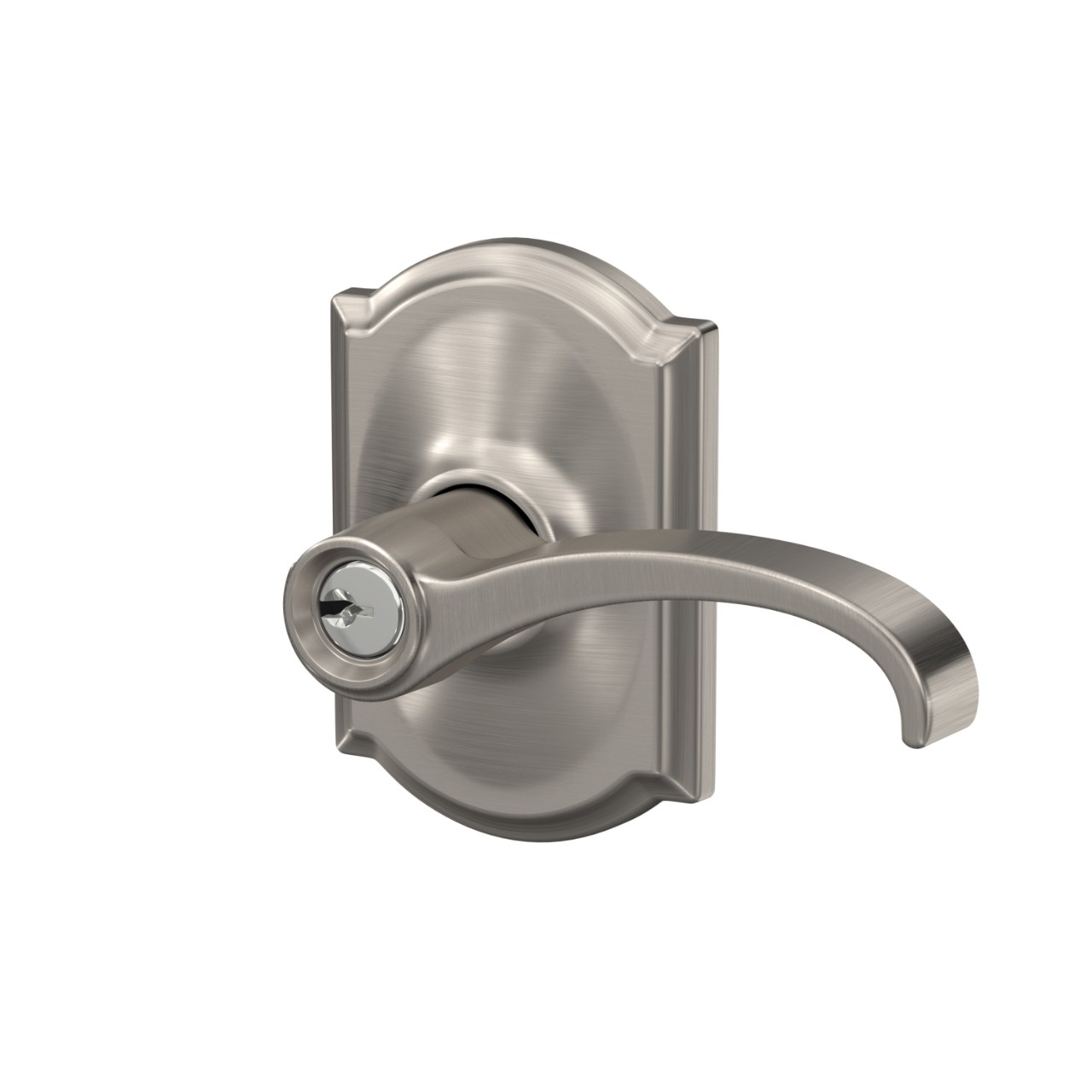 Whitney Lever Keyed Entry Lock with Camelot Trim